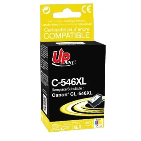 Δοχείο μελάνης CANON CL-546XL, Canon IP2850/ MG2450/MG2550/TS335x, 360k, 15ml, C/M/Y - 1