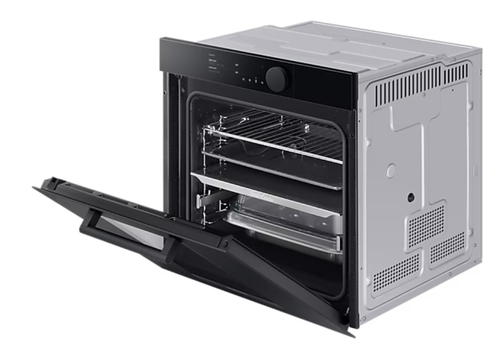 Фурна, Samsung NV75T8979RK/EF, Electric oven with BeSpoke Infinite Line design, 75 L, Dual cook Steam, 4.3" TFT-LCD Non touch Display, Pyrolytic cleaning, Wi-Fi connection, 1 level telescopic rail, Special Steam Tray, Meat probe, A+, Black - image 6