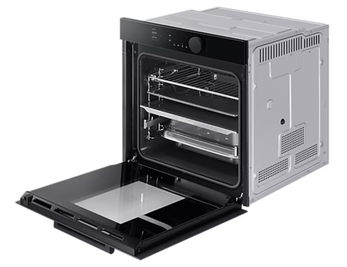 Фурна, Samsung NV75T8979RK/EF, Electric oven with BeSpoke Infinite Line design, 75 L, Dual cook Steam, 4.3" TFT-LCD Non touch Display, Pyrolytic cleaning, Wi-Fi connection, 1 level telescopic rail, Special Steam Tray, Meat probe, A+, Black - image 7