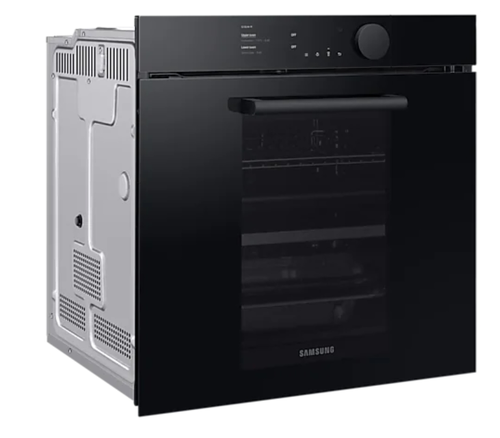 Фурна, Samsung NV75T8979RK/EF, Electric oven with BeSpoke Infinite Line design, 75 L, Dual cook Steam, 4.3" TFT-LCD Non touch Display, Pyrolytic cleaning, Wi-Fi connection, 1 level telescopic rail, Special Steam Tray, Meat probe, A+, Black - image 8