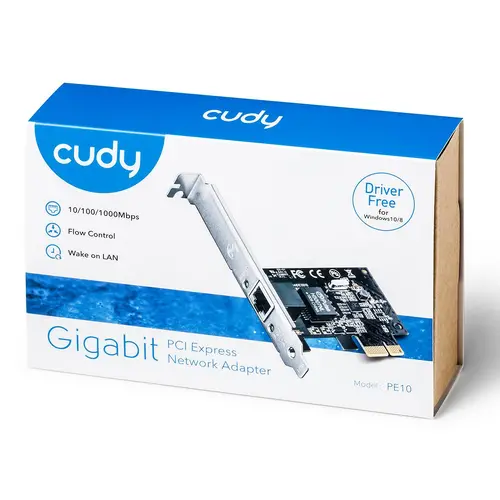 Κάρτα δικτύου Cudy PE10, PCIe, 3 ζωνών, 1 x 10/100/1000 Mbps - 3