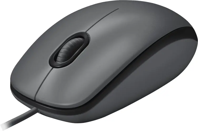 Жична оптична мишка LOGITECH M100, Черен, USB - image 2