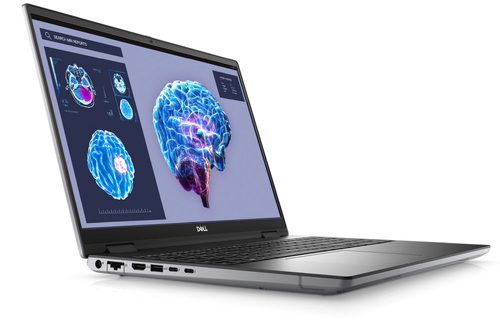 Лаптоп, Dell Precision 7680, Intel Core i9-13950HX (36MB, 24 Cores (8P+16E) up to 5.5GHz), 16" FHD+ (1920x1200), WVA AG 500 nits, IR Cam, 32GB, 1x32GB 5600MT/s CAMM, 1TB M.2 PCIe x4 NVMe, NVIDIA RTX 3500 Ada 12GB GDDR6, Wi-Fi 6E, BT, FPR, Backlit, Win 11 Pro, 3Y - image 1