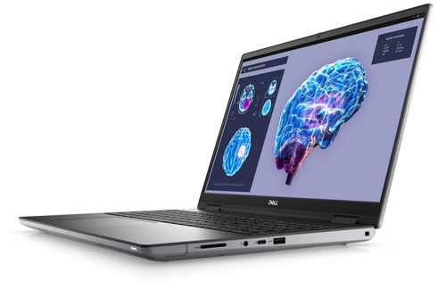 Лаптоп, Dell Precision 7680, Intel Core i9-13950HX (36MB, 24 Cores (8P+16E) up to 5.5GHz), 16" FHD+ (1920x1200), WVA AG 500 nits, IR Cam, 32GB, 1x32GB 5600MT/s CAMM, 1TB M.2 PCIe x4 NVMe, NVIDIA RTX 3500 Ada 12GB GDDR6, Wi-Fi 6E, BT, FPR, Backlit, Win 11 Pro, 3Y - image 2
