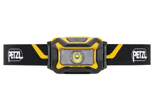 Челник PETZL ARIA 1R, 450 Лумена, Акумулаторна Батерия, Черно/Жълто - image 1