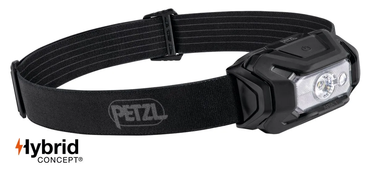 Φακός κεφαλής PETZL ARIA 1 RGB, 350 Lumens, Μαύρος