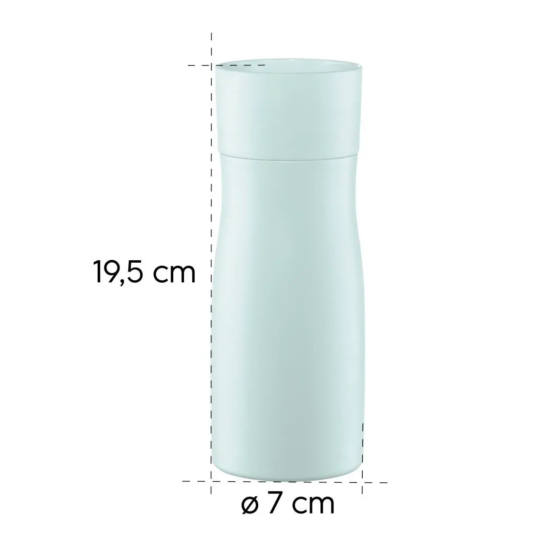 Термо чаша Xavax To Go, 400 ml, Изолирана, Отвор за напитки, Пастелно синьо - image 13