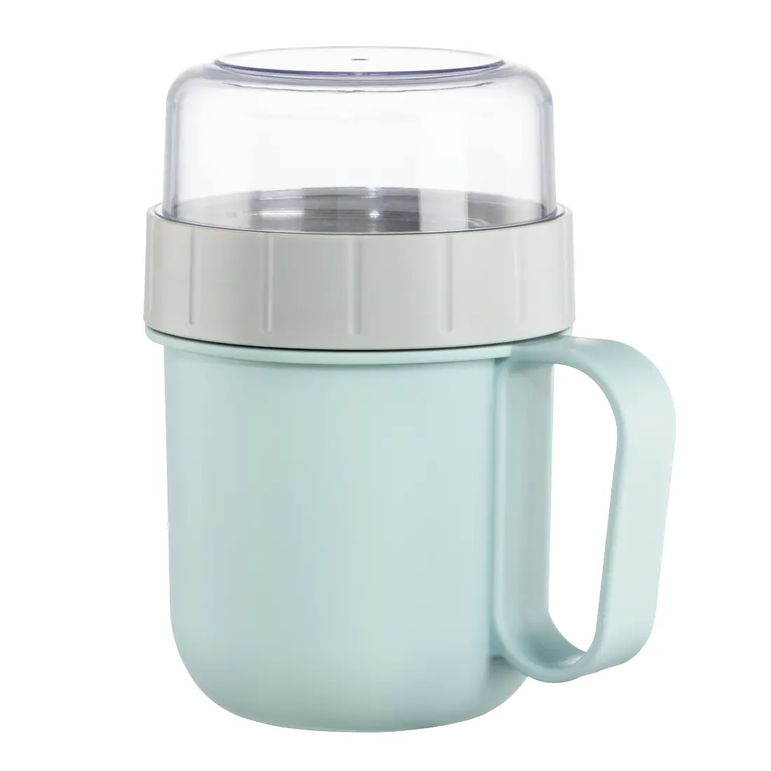 Купа за зърнени храни Xavax To Go, 2 отделения, 500 + 200 ml, пастелно синьо/сиво - image 1