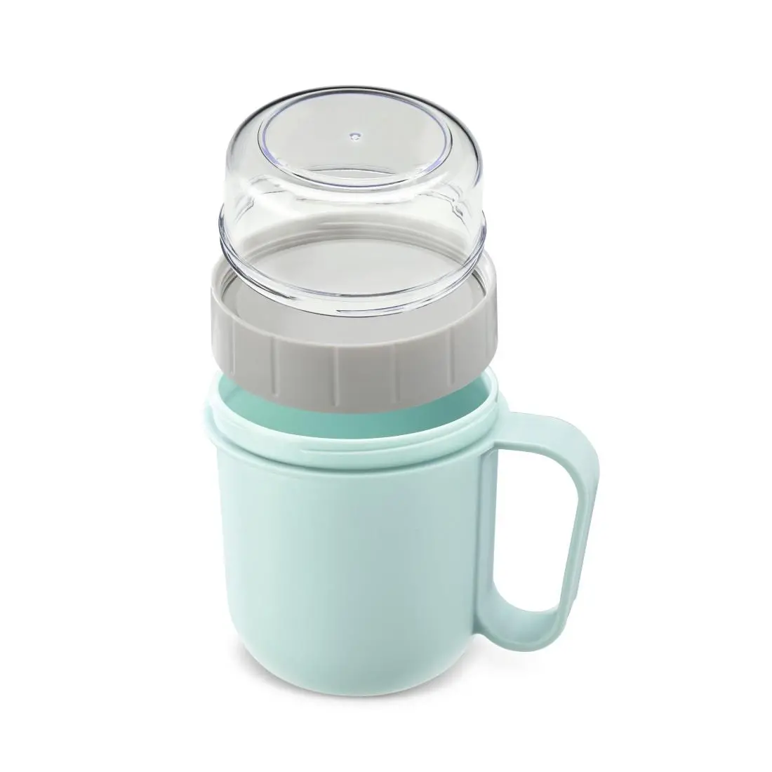 Купа за зърнени храни Xavax To Go, 2 отделения, 500 + 200 ml, пастелно синьо/сиво - image 10