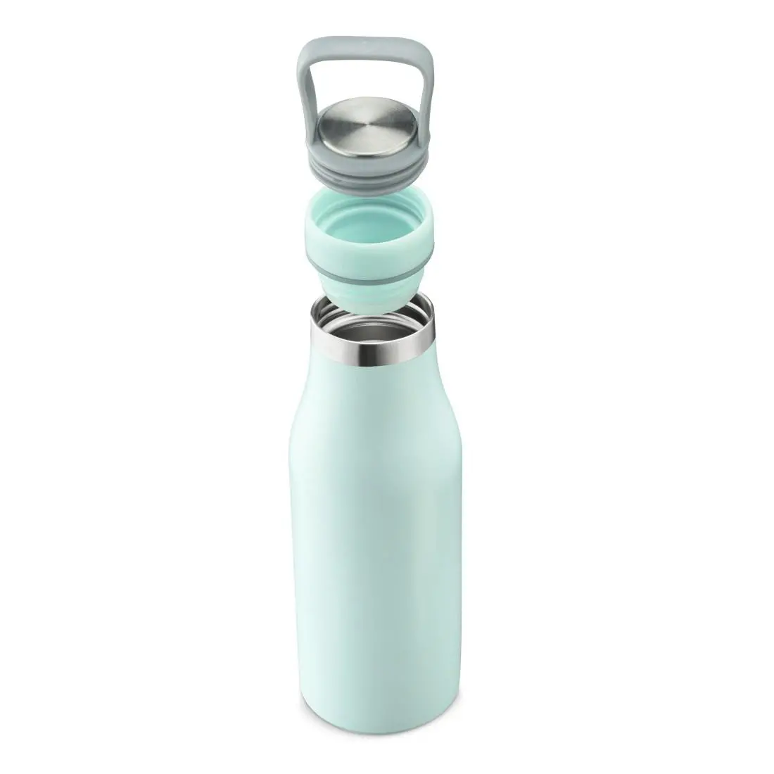 Бутилка за течности Xavax To Go, 500 ml, Неръждаема стомана, Двойна изолация - image 10