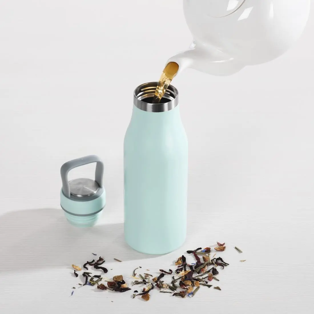 Бутилка за течности Xavax To Go, 500 ml, Неръждаема стомана, Двойна изолация - image 3