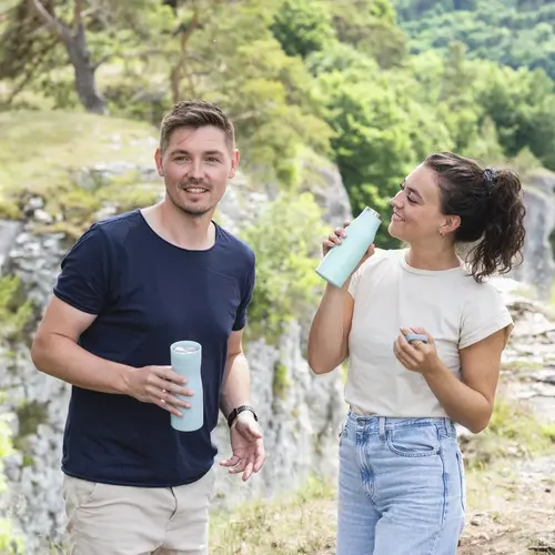 Бутилка за течности Xavax To Go, 500 ml, Неръждаема стомана, Двойна изолация - image 8