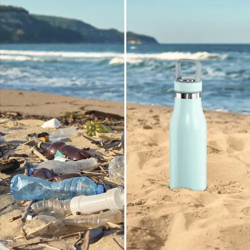 Бутилка за течности Xavax To Go, 500 ml, Неръждаема стомана, Двойна изолация - image 9