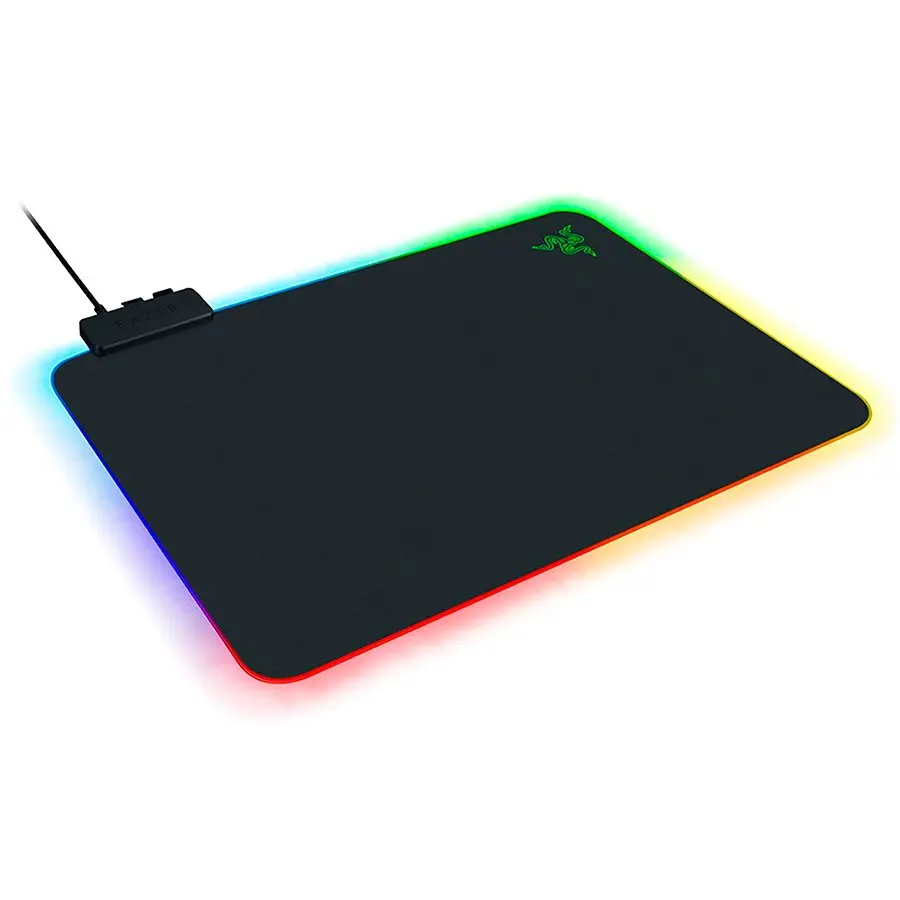 Razer Firefly V2, προσαρμόσιμος φωτισμός RGB Razer Chroma, επιφάνεια με μικροϋφή, ενσωματωμένος σφιγκτήρας καλωδίου, φωτισμός σε όλες τις άκρες
