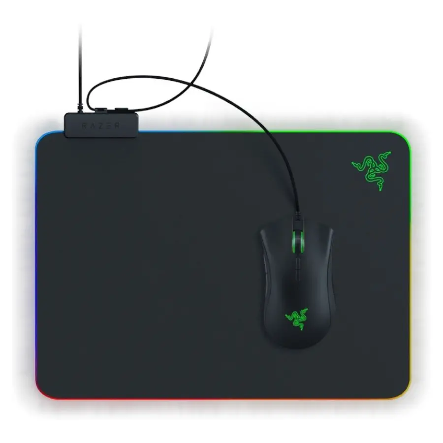 Razer Firefly V2, Razer Chroma customizable RGB lighting, Micro-textured surface, Built-in cable catch, All-round edge lighting, 19 lighting zones, Braided USB cable, Dimensions: 355mm x 255mm x 3mm - image 1