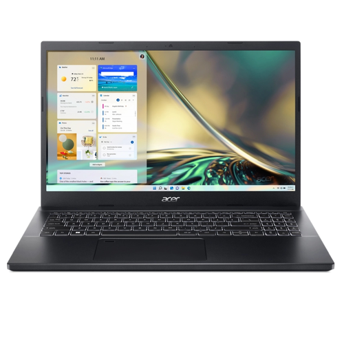 Лаптоп, Acer Aspire 7 Performance, A715-76G-531Q, i5-12450H (up to 4.4GHz, 12MB), 15.6" FHD IPS, 8GB DDR4 3200 (1 slot), 512GB NVMe SSD, RTX 3050 4GB GDDR6, Wi-Fi AX+BT5.2, FP, HD Cam + Mic, KB Backlight, No OS, Black