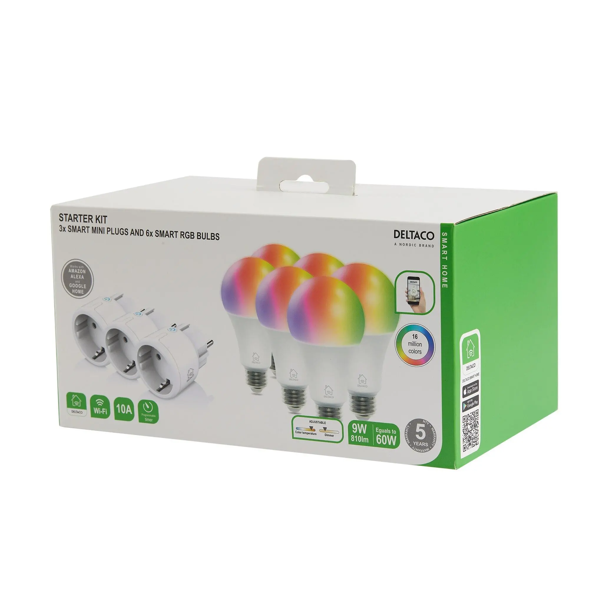 Set smart DELTACO SH-KIT03, 3 x mini prize, 6 x becuri LED - image 1