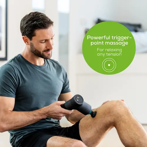 Aparat de masaj, Beurer MG 185 deep tissue massager, 9 intensity levels & 3 massage programmes, 5 massage attachments, Lithium-ion battery up to 5.5h - 11
