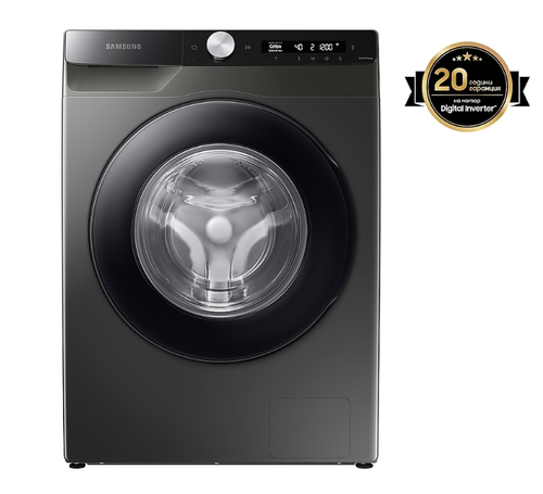 Пералня, Samsung WW90T504DAX/S7, Washing Machine,  9 kg, 1400 rpm,  Energy Efficiency A, Eco Bubble, AI Control, Hygiene Steam, Spin Efficiency B,  Inox