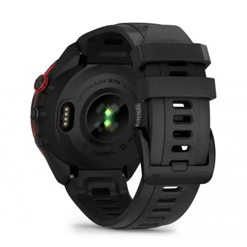 Garmin Approach® S70 - Approach® S70 - 47 мм черен керамичен безел с черна силиконова каишка 010-02746-12 - image 4