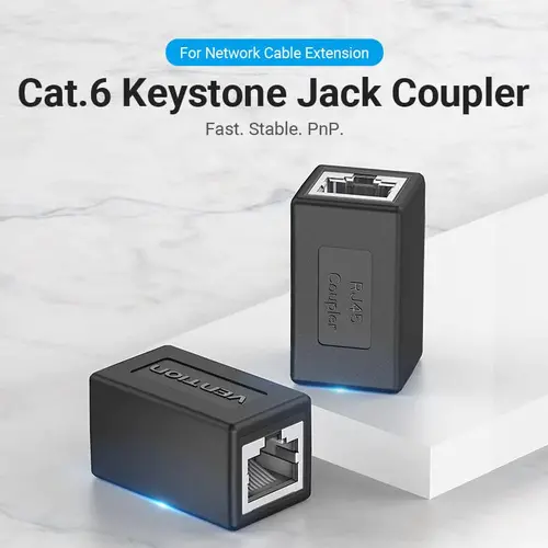 Vention съединител Keystone Jack Coupler Cat.6 FTP - IPVB0 - image 2