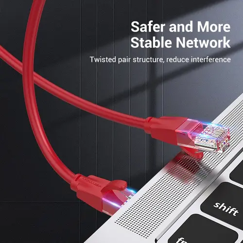Vention Кабел LAN UTP Cat.6 Patch Cable - 2M Red - IBERH - image 4