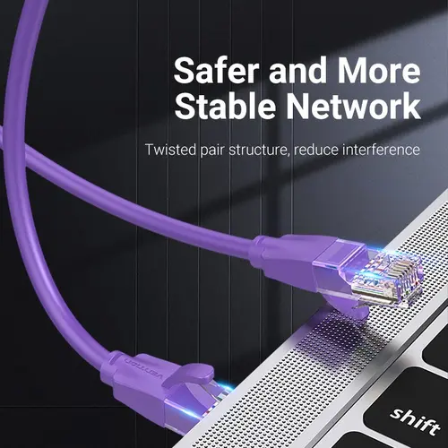 Vention Кабел LAN UTP Cat.6 Patch Cable - 2M Purple - IBEVH - image 3
