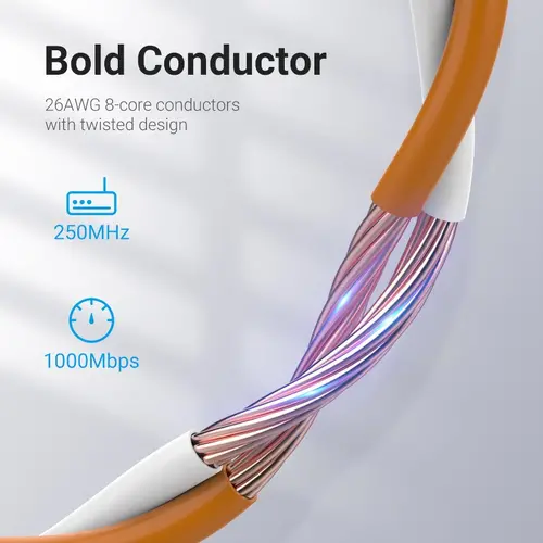 Vention Кабел LAN UTP Cat.6 Patch Cable - 2M Purple - IBEVH - image 7