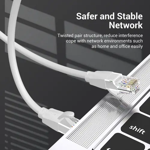 Vention Кабел LAN UTP Cat.6 Patch Cable - 1.5M Gray - IBEHG - image 2