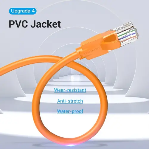 Vention Кабел LAN UTP Cat.6 Patch Cable - 2M Orange - IBEOH - image 8