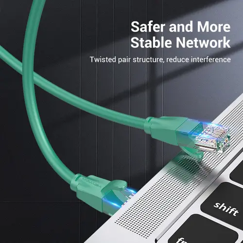 Vention Кабел LAN UTP Cat.6 Patch Cable - 2M Green - IBEGH - image 2