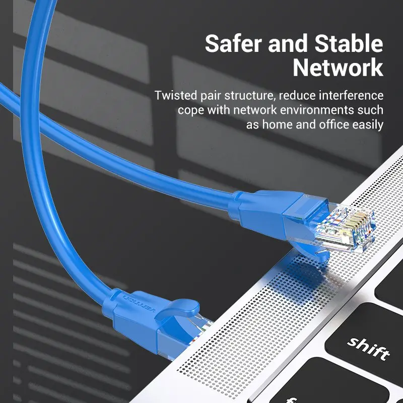 Vention Кабел LAN UTP Cat.6 Patch Cable - 3M Blue - IBELI - image 3