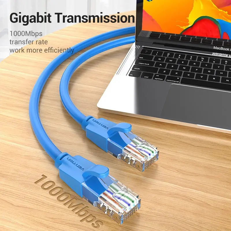 Vention Кабел LAN UTP Cat.6 Patch Cable - 1.5M Blue - IBELG - image 2