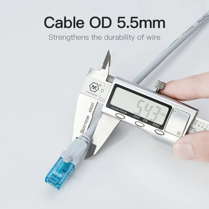 Vention Кабел LAN UTP Cat5e Patch Cable - 10M Blue - VAP-A10-S1000 - image 6