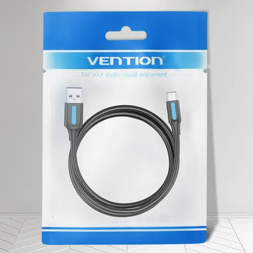 Vention Кабел USB 3.1 Type-C / USB 2.0 AM - 0.5M Black 5A Fast Charge - CORBD - image 9