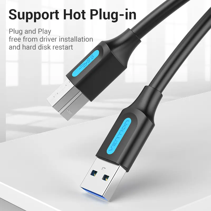 Vention Кабел USB 3.0 AM / BM - 1.5M Black - COOBG - image 6