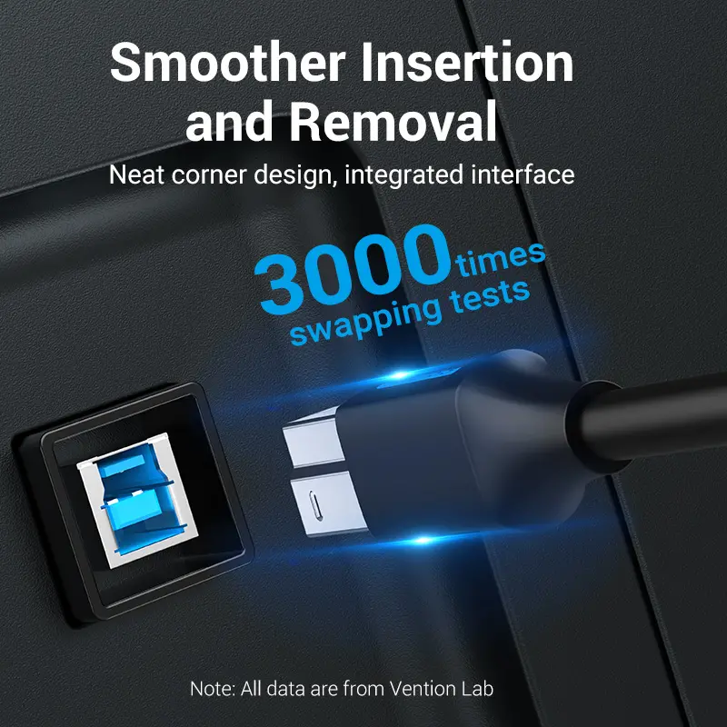 Vention Кабел USB 3.0 AM / BM - 1.5M Black - COOBG - image 7