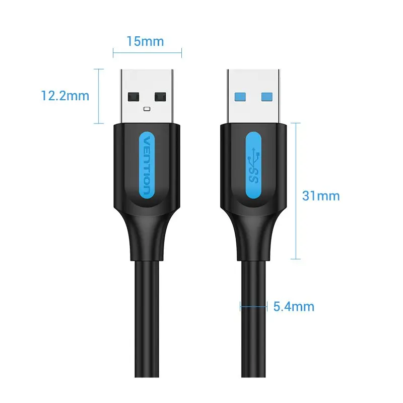 Vention Кабел USB 3.0 AM / AM - 1.5M Black - CONBG - image 12