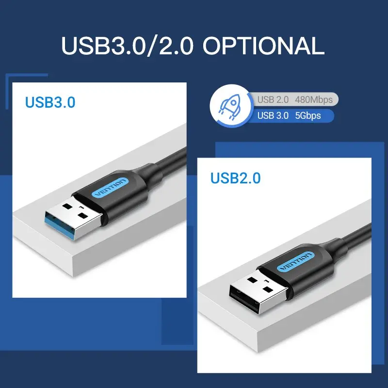 Vention Кабел USB 3.0 AM / AM - 1.5M Black - CONBG - image 13