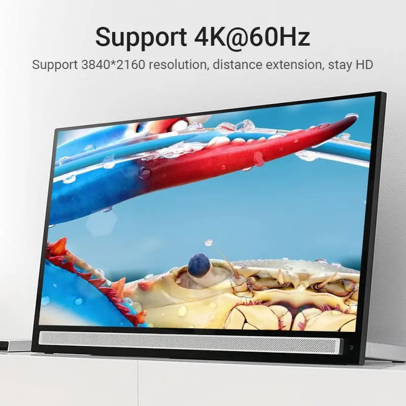 Vention Καλώδιο προέκτασης HDMI v2.0, θηλυκό σε θηλυκό 0.5M, μαύρο, χρυσό - AAXBD - image 8
