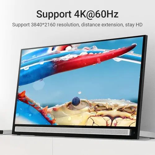 Vention Καλώδιο προέκτασης HDMI v2.0, θηλυκό σε θηλυκό 0.5M, μαύρο, χρυσό - AAXBD - 9