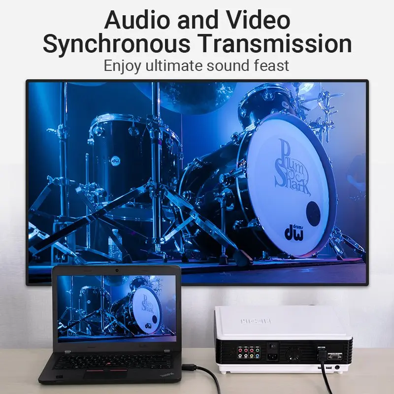 Vention Καλώδιο HDMI γωνιακό 90 μοιρών v2.0 M / M 4K/60Hz επιχρυσωμένο - 2M μαύρο - AARBH - image 6