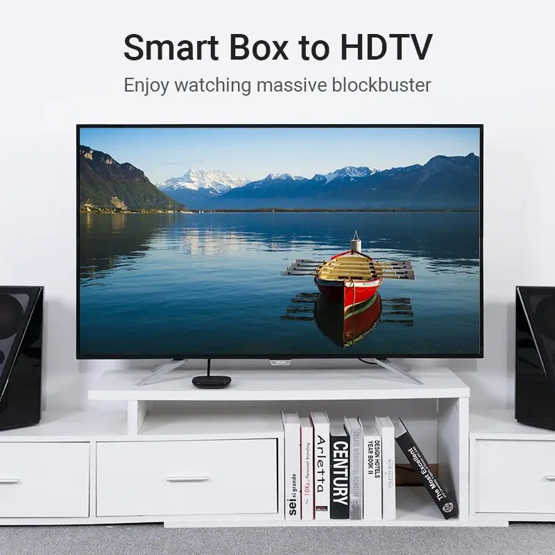 Vention Cablu HDMI unghi drept 90 de grade v2.0 M / M 4K/60Hz placat cu aur - 2M negru - AARBH - image 7