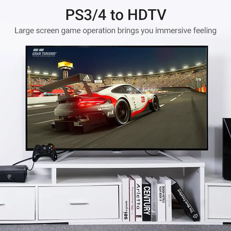 Vention Cablu HDMI unghi drept 90 de grade v2.0 M / M 4K/60Hz placat cu aur - 2M negru - AARBH - image 8