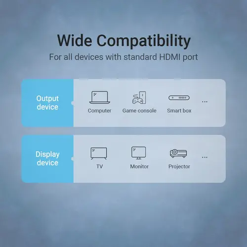 Vention Cablu HDMI unghi drept 270 de grade v2.0 M / M 4K/60Hz placat cu aur - 1.5M negru - AAQBG - 11