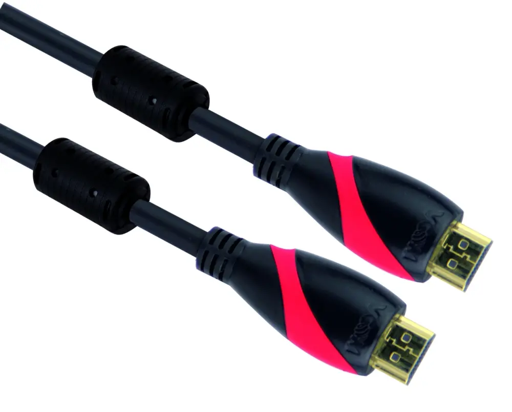 VCom Cablu HDMI M / M Ultra HD 4k2k Gold +2 ferite v1.4 Ethernet 3D - CG525D-1.5m