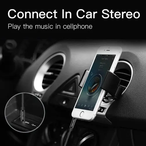 Vention Cablu audio textil împletit 3.5mm M/M 1.5m - BAGBG - 7