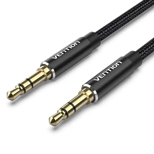 Vention Аудио Кабел 3.5mm Audio Cable  M/M Cotton Braided 1.5m - BAWBG