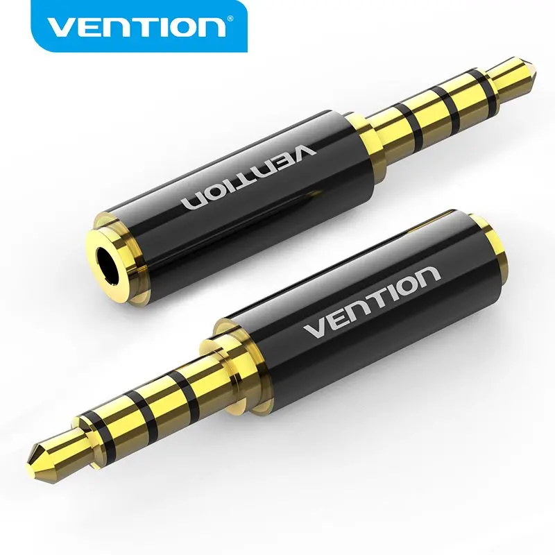 Vention adaptor audio 3.5mm M / 2.5mm F negru metalic - BFBB0