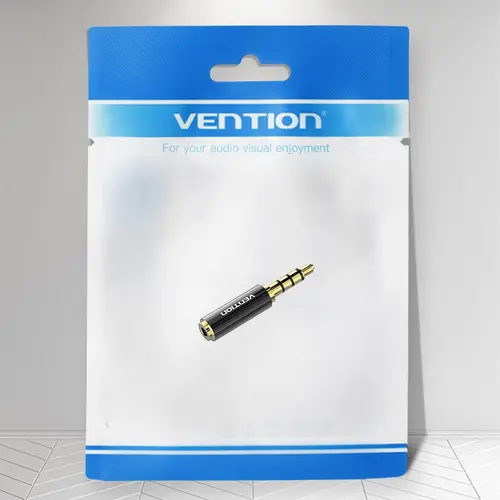 Vention адаптер Adapter Audio 3.5mm M / 2.5mm F Black Metal - BFBB0 - image 11